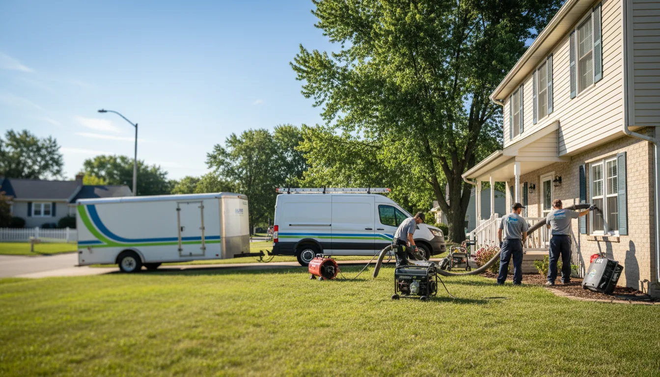 Flooded Basement Restoration And Cleanup With Repair in Kampsville, IL near me